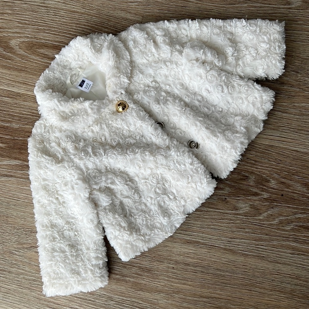 Janie and jack faux fur coat